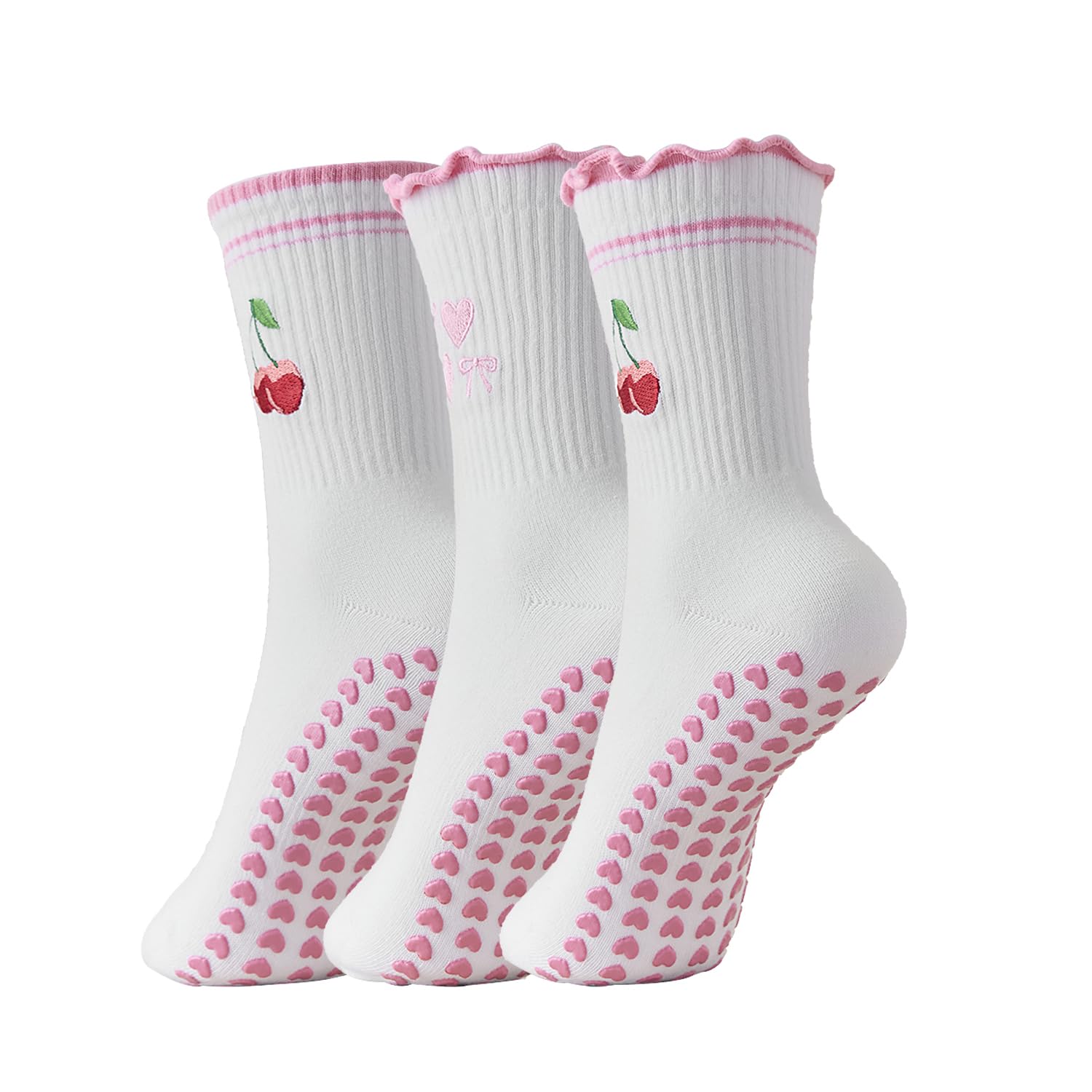 Medias Para Pilates Y Yoga - 3 pairs, Cute 3 Pairs Pilates