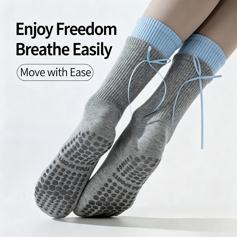 Medias Para Pilates Y Yoga - Pilates Professional Yoga Socks Boneless Silicone