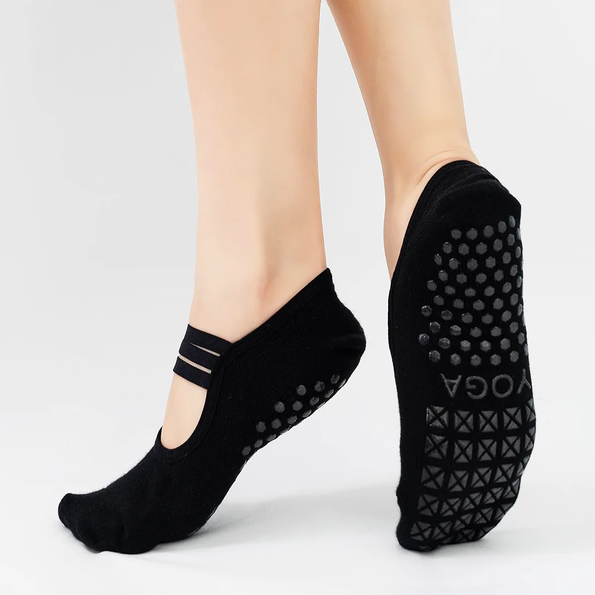 Silicone Non-slip Yoga Socks W - Medias Para Pilates Y Yoga review and price